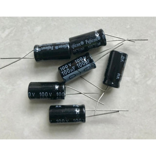 100UF 100V FUJICON ( 1 ชุด มี 10 ตัว )