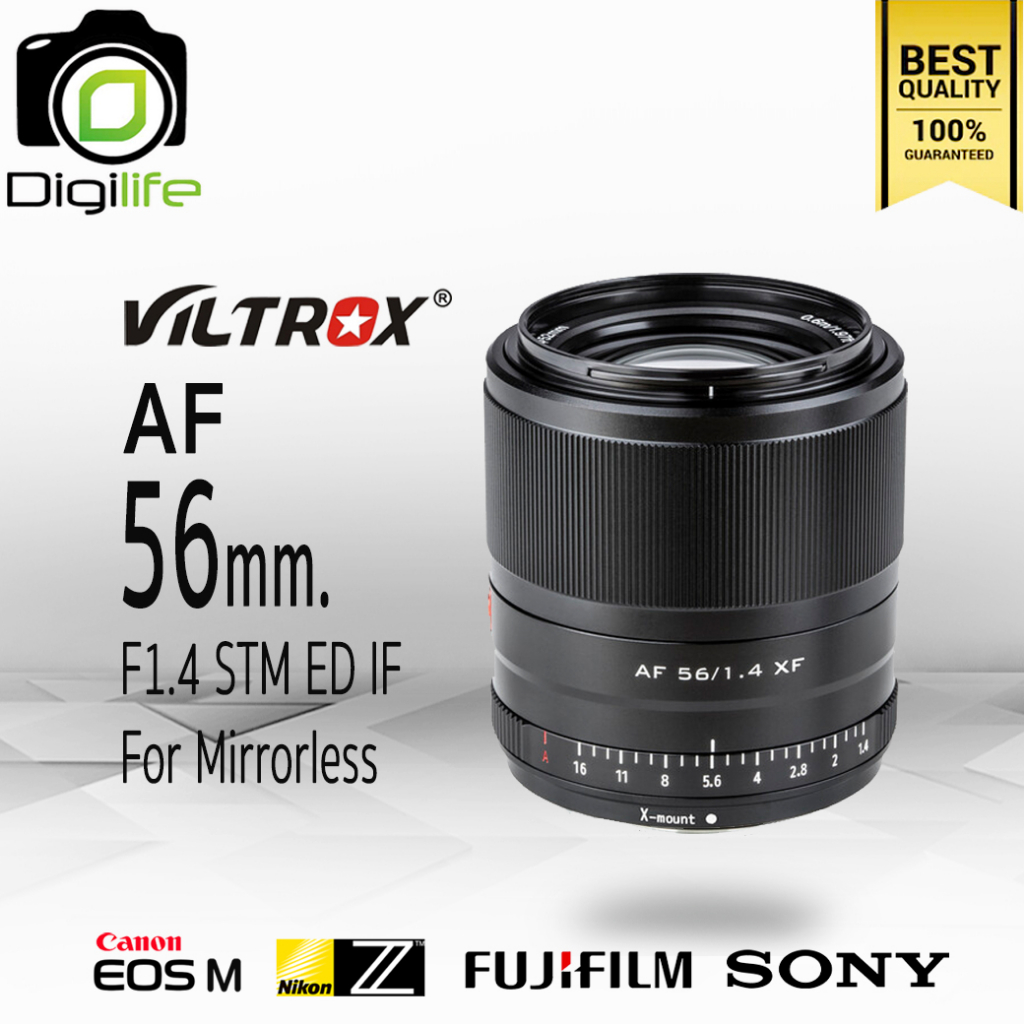 Viltrox Lens AF 56 mm. F1.4 STM ED IF Auto Focus - รับประกันร้าน Digilife Thailand 1ปี