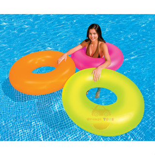 (ขนาด 36 นิ้ว) ห่วงยาง สีสะท้อนแสง INTEX 59262 Neon Swim Ring 91 cm *** สีชมพู สีเขียว สีเลม่อน *** ห่วงยางนีออน