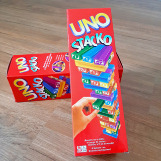 เกมส์ตึกถล่ม ใครล้มก่อนแพ้ !!  UNO STACKO ของเล่นเล่นได้หลายคน ฝึกสมาธิและความอดทน