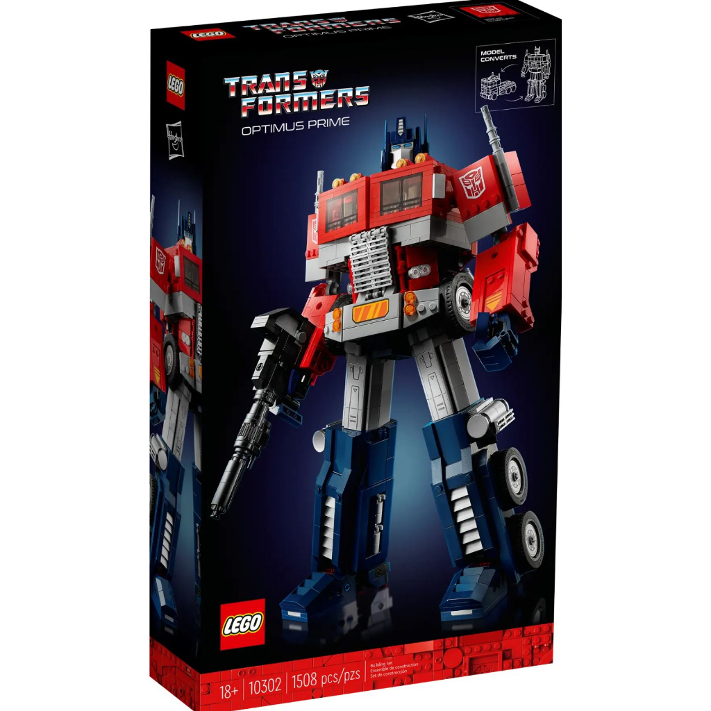 (สินค้า เลโก้ แท้/ใหม่) LEGO Icons Optimus Prime  Transformers Figure Set 10302