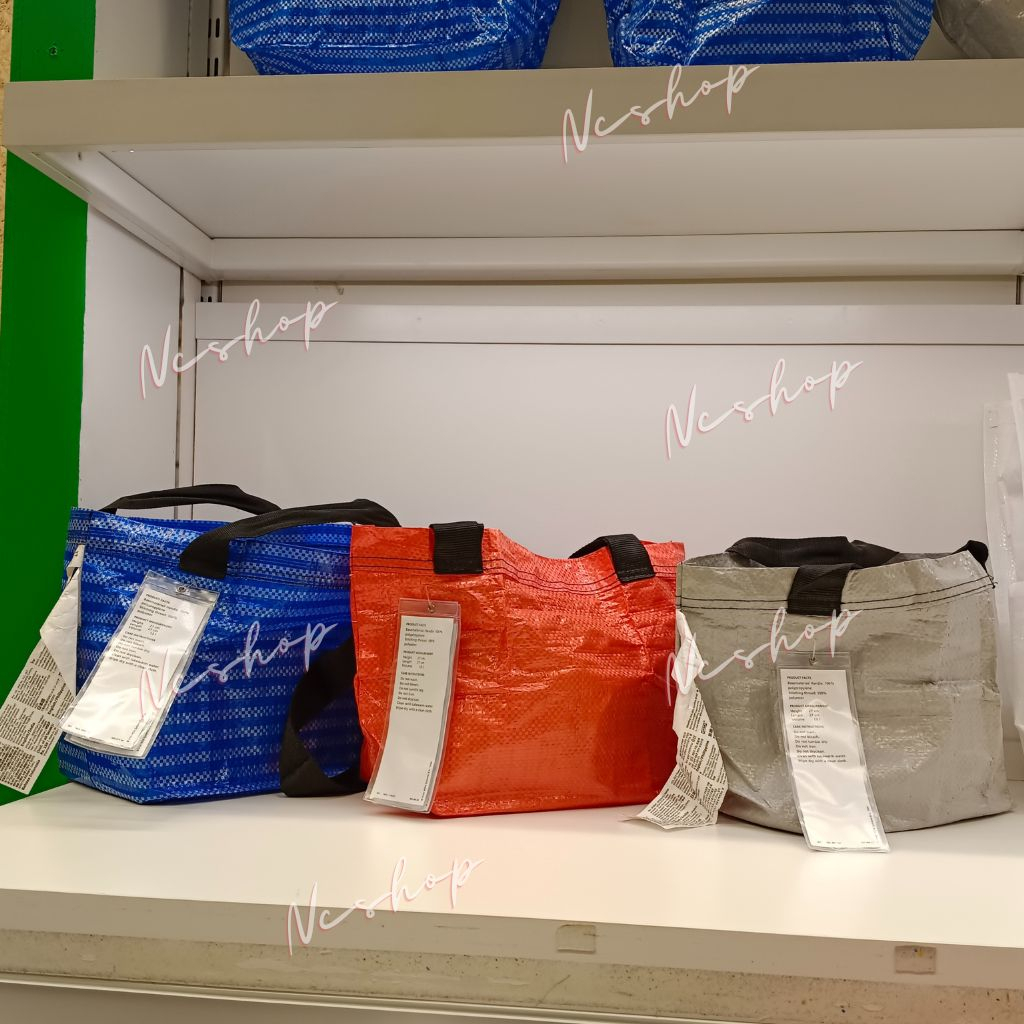 Ikea อิเกีย กระเป๋า สำหรับใส่ของ สามารถหิ้วหรือสะพายได้ พับได้ พกพาสะดวก