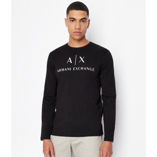 ARMANI EXCHANGE Classic logo t-shirt Long Sleeve Men เสื้อยืด ที-เชิ้ต แขนยาว อาร์มานี่ เอ็กซ์เชนจ์ ผู้ชาย