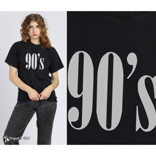 เสื้อยืดคอกลม รุ่น 90s ผลิตจากผ้า COTTON 100% มาใหม่ ใส่ได้ทั้งชาย-หญิง พร้อมส่ง!