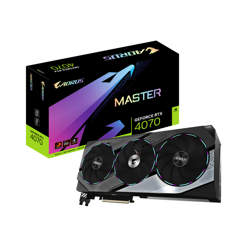 GIGABYTE VGA GEFORCE RTX 4070 AORUS MASTER OC - 12GB GDDR6X - A0150660
