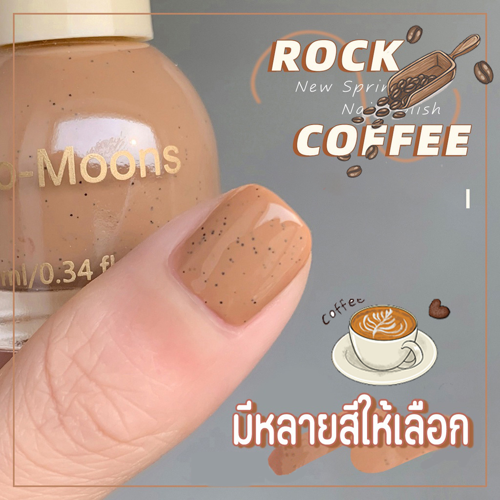 🌈ส่งจากไทย Two moons แบบมีกลิตเตอร์ สีทาเล็บกึ่งเจลสไตล์เกาหลี ทาเองได้ ไม่ต้องใช้เครื่องอบ สีสวยเหมือนไปทำที่ร้าน 💅🏻