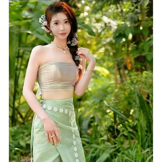Vintage jewelryเข็มขัดลายไทย เข็มขัดเครื่องประดับชุดไทย (ของพร้อมส่ง)