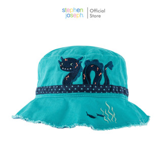 Stephen joseph หมวกบักเก็ตเด็ก ยอดนิยมจากอเมริกา หมวกผ้าปักลายน่ารัก ขนาด 53 cm Bucket hat  SEA MONSTER ของใช้เด็กน่ารัก