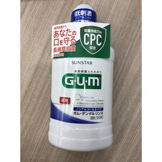 น้ำยาบ้วนปาก GUM ปราศจากแอลกอฮอล์ ลดการสะสมของคราบหินปูนและคราบแบคทีเรียแม้ในส่วนที่เข้าถึงยาก ขวดละ 500 มล