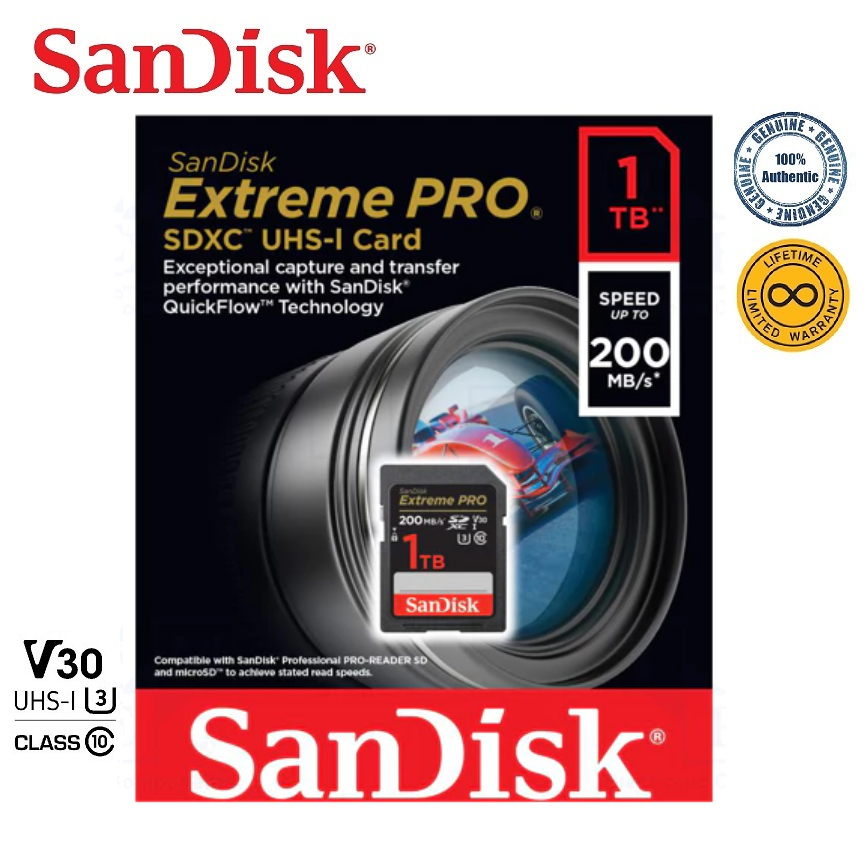 SanDisk 1TB Extreme PRO SDXC R200/W140