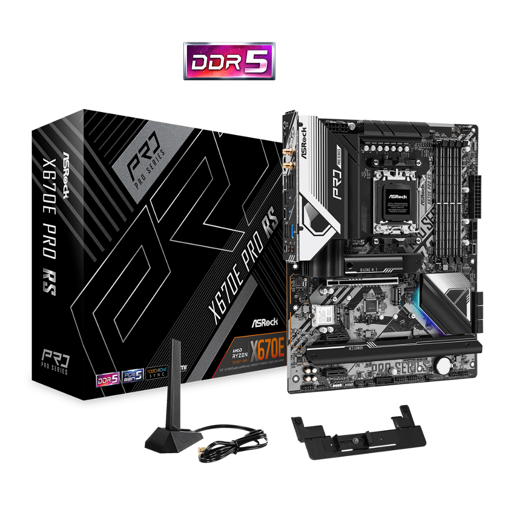 MAINBOARD (เมนบอร์ด) AM5 ASROCK X670E PRO RS ประกันศูนย์ พร้อมส่ง