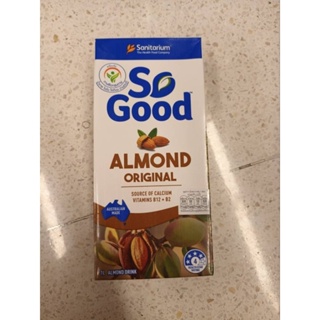 So Goog Beverage With Almond Original Flavoured เครื่องดื่มผสมอัลมอนด์รสดั้งเดิม 1 ลิตร