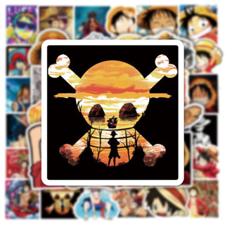 💥SUPERSALE💥LUFFY ลูฟี่ ถูกที่สุด Onepiece วันพีซลา อะนิเมะ วันพีซ One piece กันน้ำ สติ๊กเกอร์ ใช้ซ้ำได้ กระโปรงหลังรถ 50