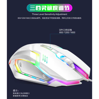x7 s150 เมาส์เกมมิ่งแบบมีสาย eSports RGB Backlight Macro การเขียนโปรแกรมเมาส์อินเทอร์เน็ตคาเฟ่แล็ปท็อปเดสก์ท็อปกินไก่แข่