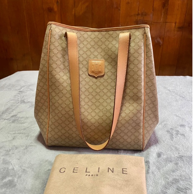 Celine vintage tote bag ของแท้ เซลีน ซีลีน กระเป๋ามือสอง แบรนด์เนม