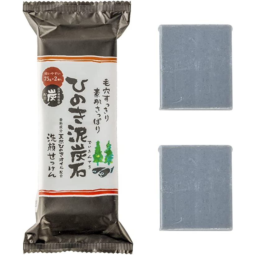 Hinoki Peat Stone Cleansing Soap Clean Type 150g (75g x 2) ประกอบด้วย Natural Hinoki Oil [ส่งตรงจากญ