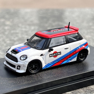 รถโมเดล สเกล 1/64 LBWK MINI COOPER MARTINI