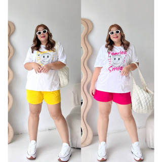 🔥Plussize🔥ชุดเซทเสื้อ+กางเกงคนอ้วน🔥 เสื้อ อก 46-54”   กางเกง เอว 34-44”