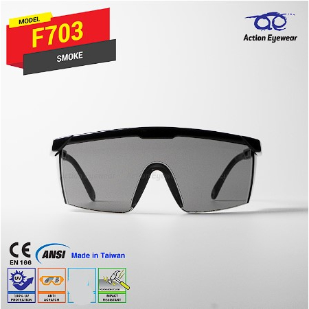 𝙂𝙤𝙤𝙙𝙘𝙖𝙧🚗 แว่นตานิรภัย แบรนด์ Action Eyewear รุ่น 319 เลนส์ดำ - ฟรีซองใส่แว่น