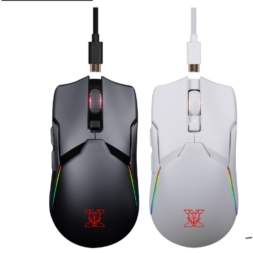 Nubwo X58 WIRELESS & WIRED MACRO เมาส์เกมมิ่งไร้สาย มีไฟ RGB ปรับ DPI ได้ ของแท้รับประกัน 2 ปี