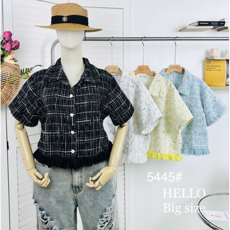 รุ่นไซส์ใหญ่ #รวมส่ง⚘เสื้อเชิ๊ต #5445อ #5446อ #5437อ #5418อ ฟรีไซส์ รอบอก 48-50" ความยาว 18"มี 4รุ่น