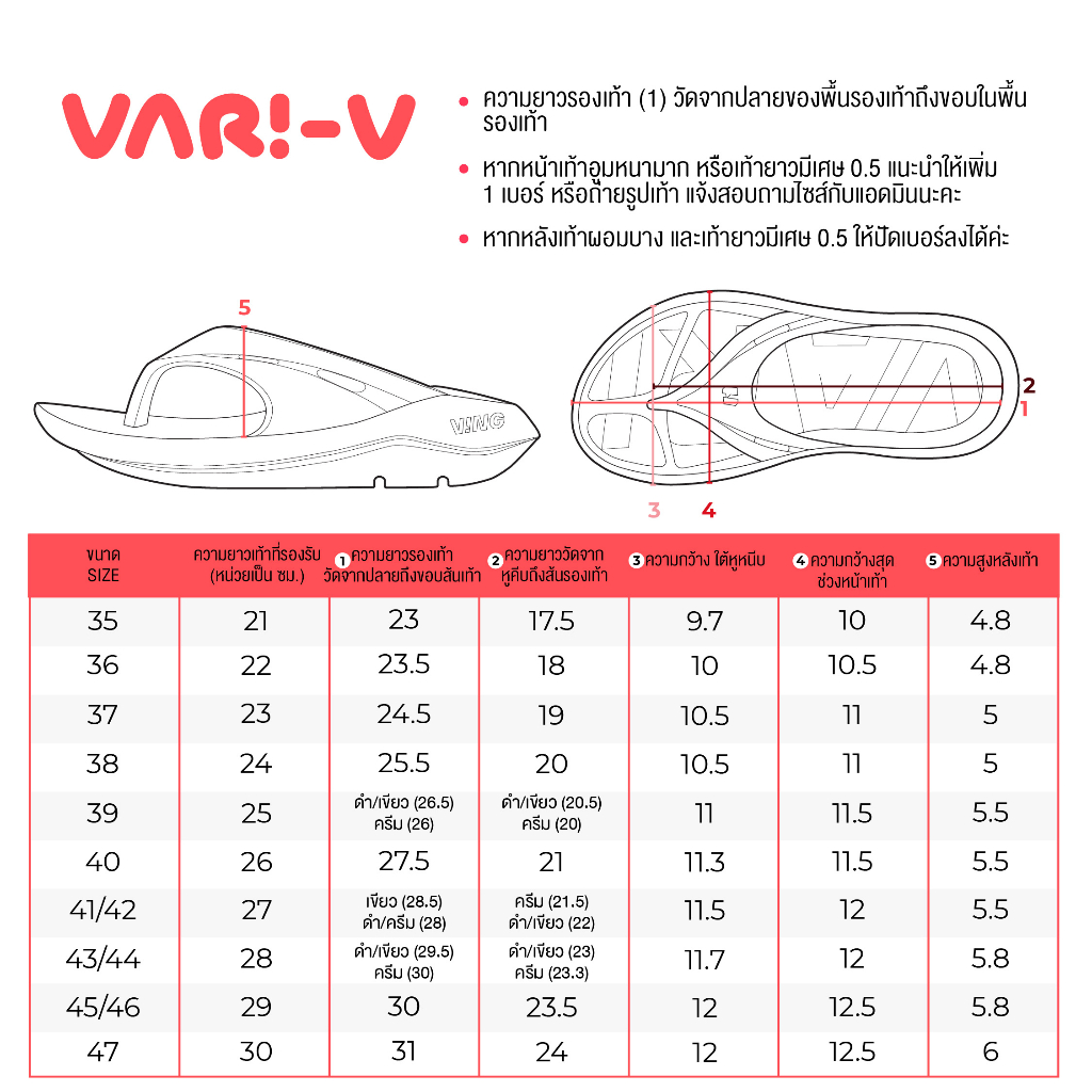 VARI-V รองเท้าแตะ เพื่อฟื้นฟูสุขภาพเท้า ลดอาการรองช้ำ นุ่มใส่สบาย (Packaging plastic bag)