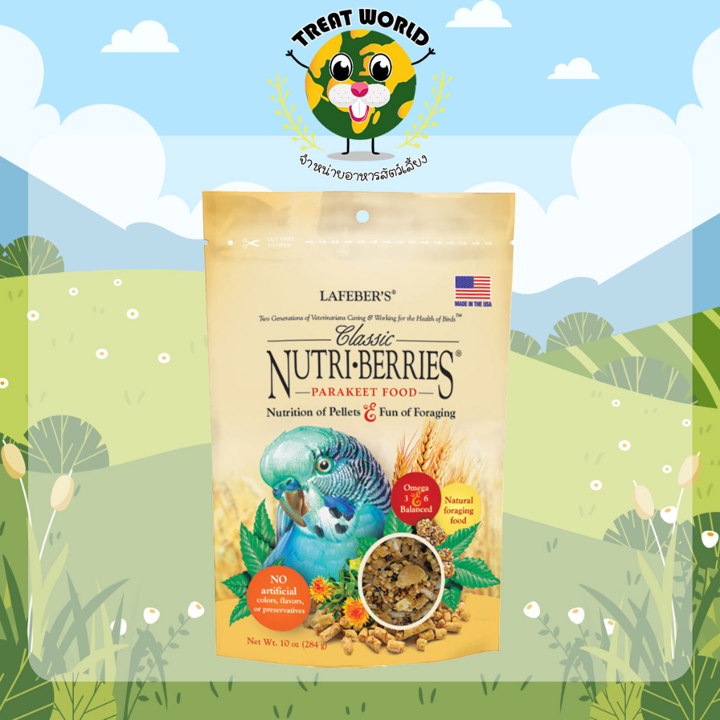 Treat_World-อาหารนกพาราคีทและนกขนาดเล็ก(284g.)/ สินค้านำเข้าจากอเมริกา