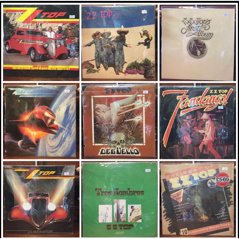 แผ่นเสียงวง ZZ TOP (สะสม)