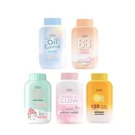 แป้ง Sasi แป้งศศิ แป้งฝุ่นศศิ แป้งฝุ่น Super Oil Control Acne Sol BB Perfect Pearly Glow Sun Cool คุมมัน