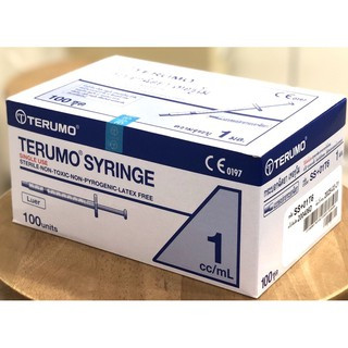 Syring Terumo 1 ml ไซริ้งพลาสติกไม่มีเข็ม 1 มล ชนิดใช้ครั้งเดียวทิ้ง กล่องละ 100 ชิ้น