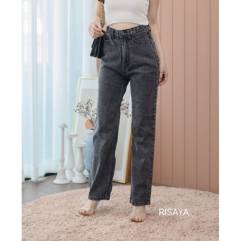 กางเกงยีนผู้หญิงs-xxl25"-33" ยีนขายาว กางเกงยีนเอวสูง