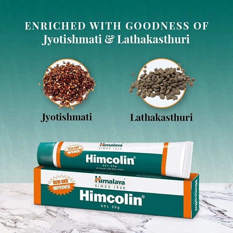 Himalaya เซ็ตสุดคุ้มสำหรับคุณผู้ชาย Himalaya comfido tablet 60pis Himcolin Gel 30g.