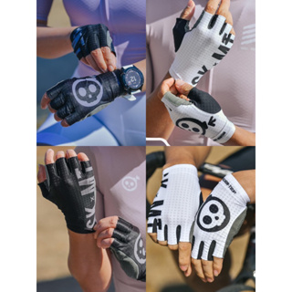 ถุงมือจักรยาน Skull x Monton Cycling Gloves รุ่นใหม่ ถุงมือ ถุงมือกีฬา