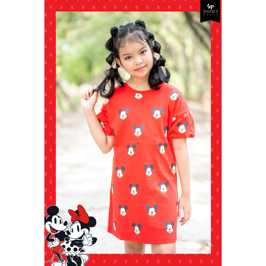 MICKEY :   011001  เดรสเด็กผู้หญิงลิขสิทธิ์แท้