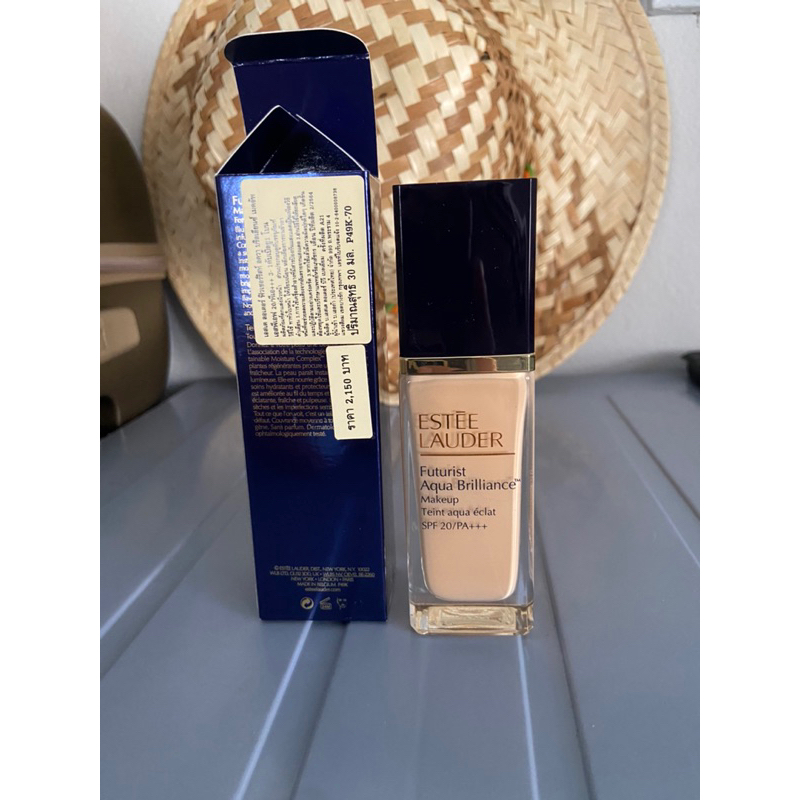 New รองพื้น Estee Lauder Futurist Aqua Brilliance เบอร์ 1w1 Bone ของใหม่ มือหนึ่ง แท้100%