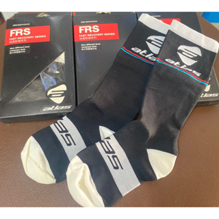 ถุงเท้ากระชับกล้ามเนื้อ Atlas Fast Recovery Series,Compress Sock Blk