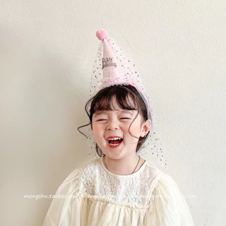 [พร้อมส่ง] คาดผมเจ้าหญิง คาดผมแฮปปี้เบิร์ดเดย์ ที่คาดผมวันเกิด น่าร้ากกก
