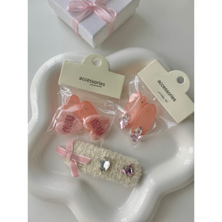 blinkgirl 〰️ พร้อมส่ง 💗 hair clips กิ๊บติดผม สีชมพูพาสเทลน่ารักๆ