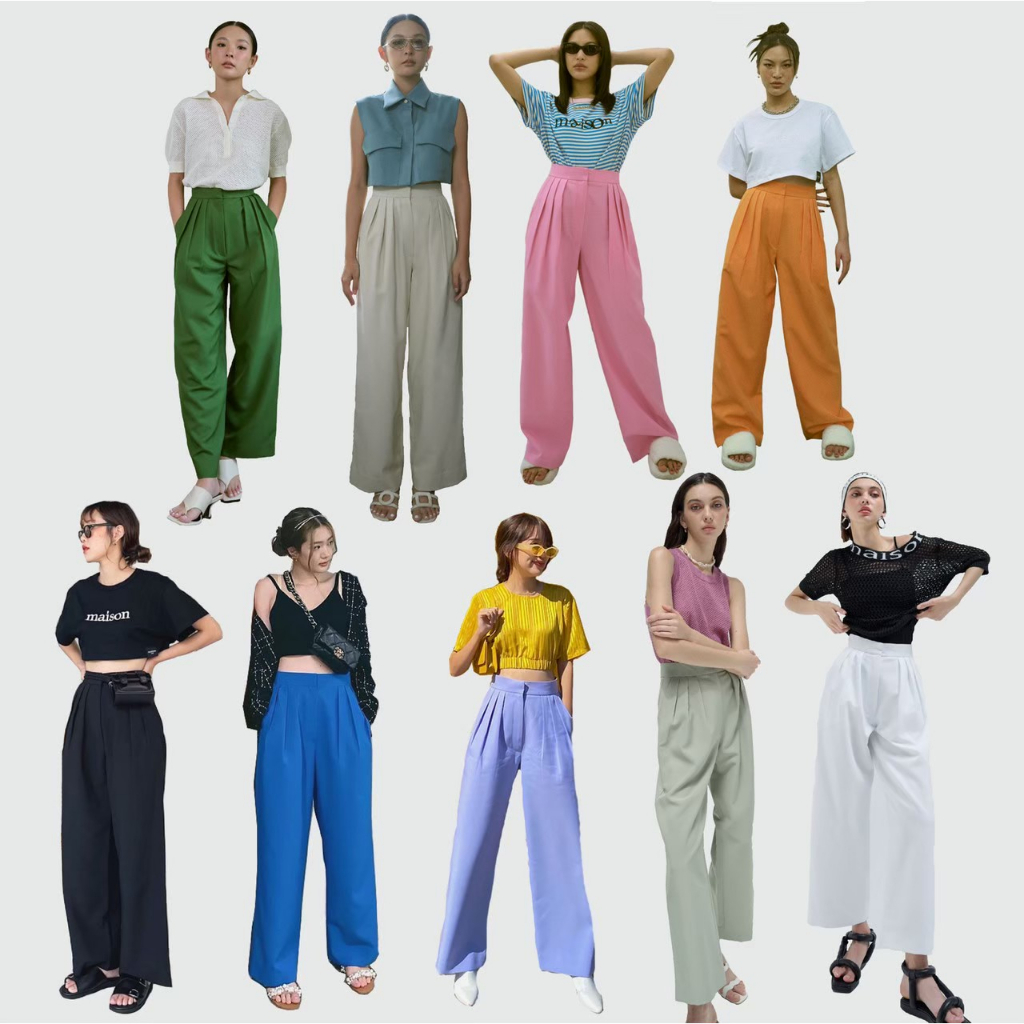 maison KEEPS | Mirror Mirror Pants | กางเกงขายาวทรง | Limited ไม่ผลิตเพิ่ม