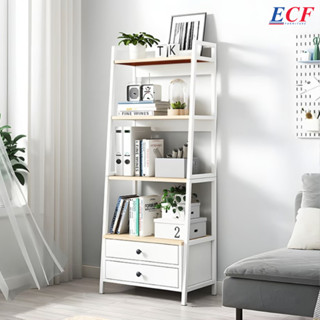 ECF Furniture ชั้นวางของ 4 ชั้น รุ่น มีญ่า โครงเหล็ก