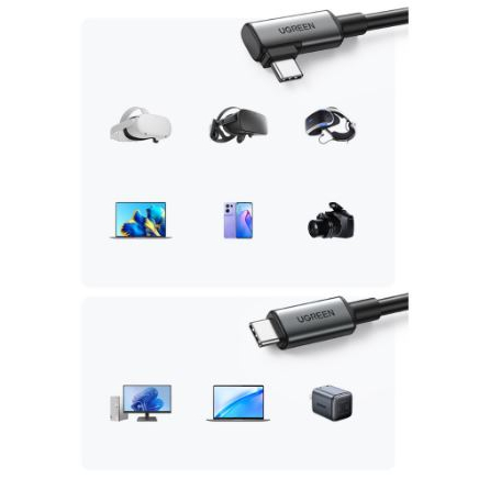 UGREEN New สายUSB-C to USB-C ยาว5เมตร  สำหรับ Quest 2 Headset VR USB-C 3.2 Gen1 High Speed 5Gbps รุ่น 90629 US551 - รูปที่ 5