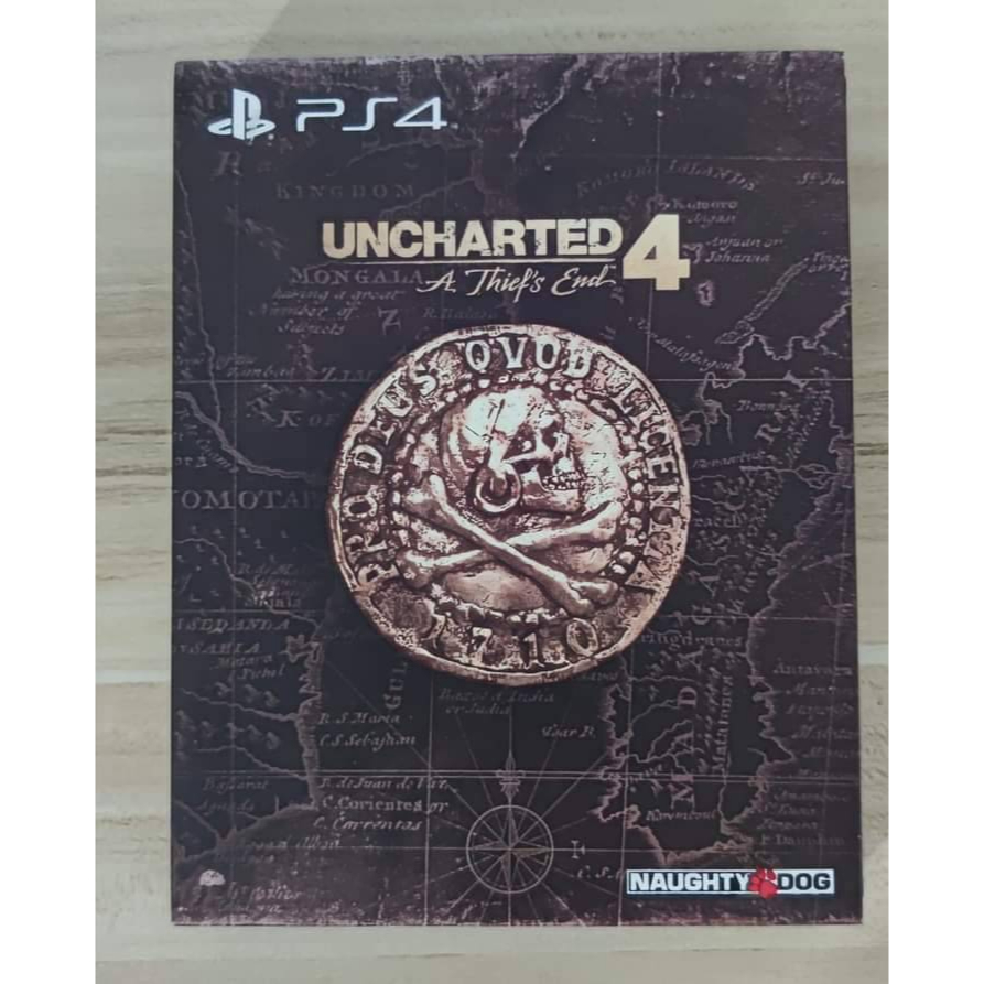 Uncharted 4 A Thief's End Special กล่องเหล็ก PS4 สำหรับสายสะสม