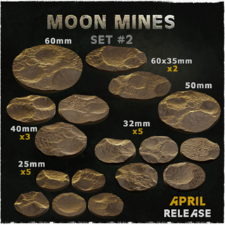 Moon mines base ฐานโมเดล warhammer 40k [Designed by Zabavka]