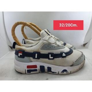 Fila Size 32 ยาว 20 รองเท้ามือสอง เด็กเล็ก เด็กโต ผู้หญิงเท้าเล็ก  ผ้าใบ  แฟชั่น ลำลอง เที่ยว