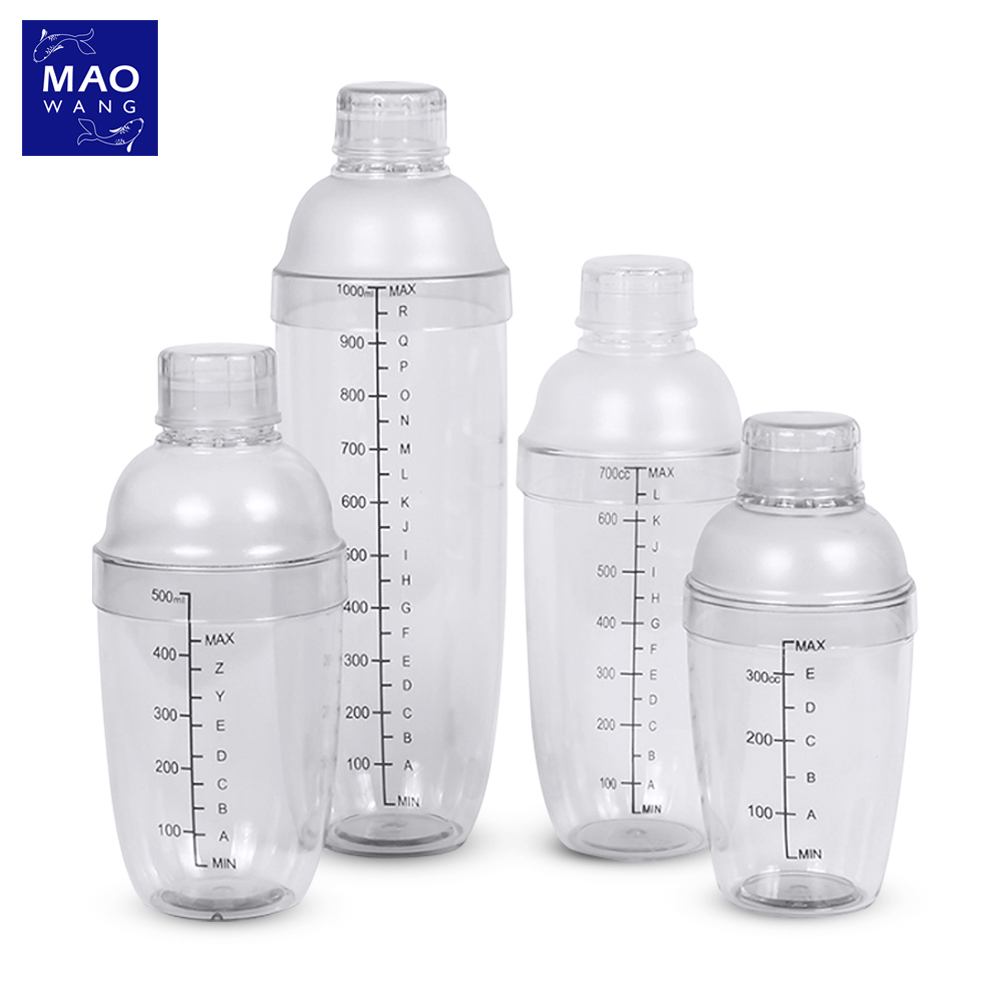 เชคเกอร์พลาสติก Cocktail Shaker Mixer กระบอกเขย่าโปรตีน ขวดผสมเหล้า