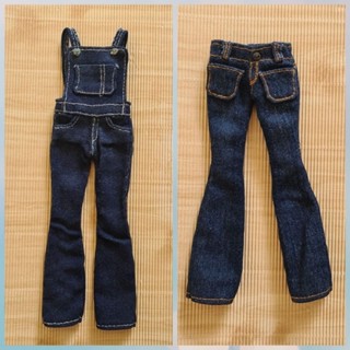 Jean Handmade doll Outfit 12" ขายชุดงานตัด ผ้ายีนส์ ไซส์บาร์บี้ หรือตุ๊กตา12" สภาพดี สวย สินค้าพร้อมส่ง