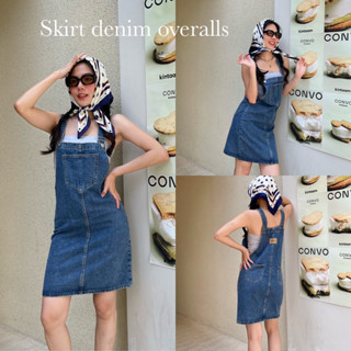 kimmyskirt denim overalls กระโปรงยีนส์เอี๊ยม