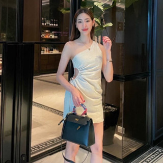 Whatagirlwants - ISLA DRESS (เดรสสั้นผ้าลินิน เว้าเอว)