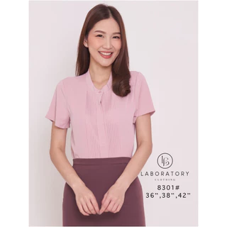 Laboratory เสื้อทำงาน เสื้อตีเกล็ดหน้าแขนสั้น รหัส#8301 ไซส์ 36”,38”,42”