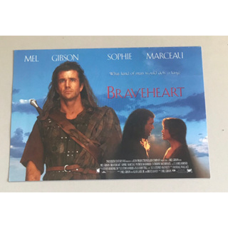 Handbill (แฮนด์บิลล์) หนัง “Braveheart” ใบปิดไทย จากค่ายหนัง ราคา 120 บาท